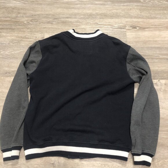 Vtg Southpole Jacket Mens‎ SZ XL Black Gray Patch Logo Varsity Streetwear Y2K - Picture 6 of 6